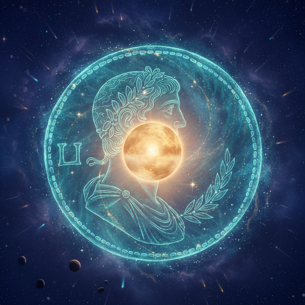 Venus entering the Aquarius zodiac sign with astrology symbols and wealth themes