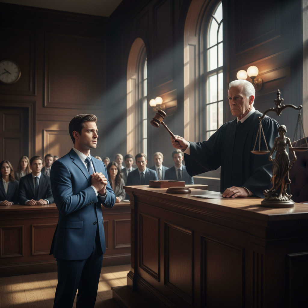 Courtroom gavel representing legal proceedings in Trump assassination case