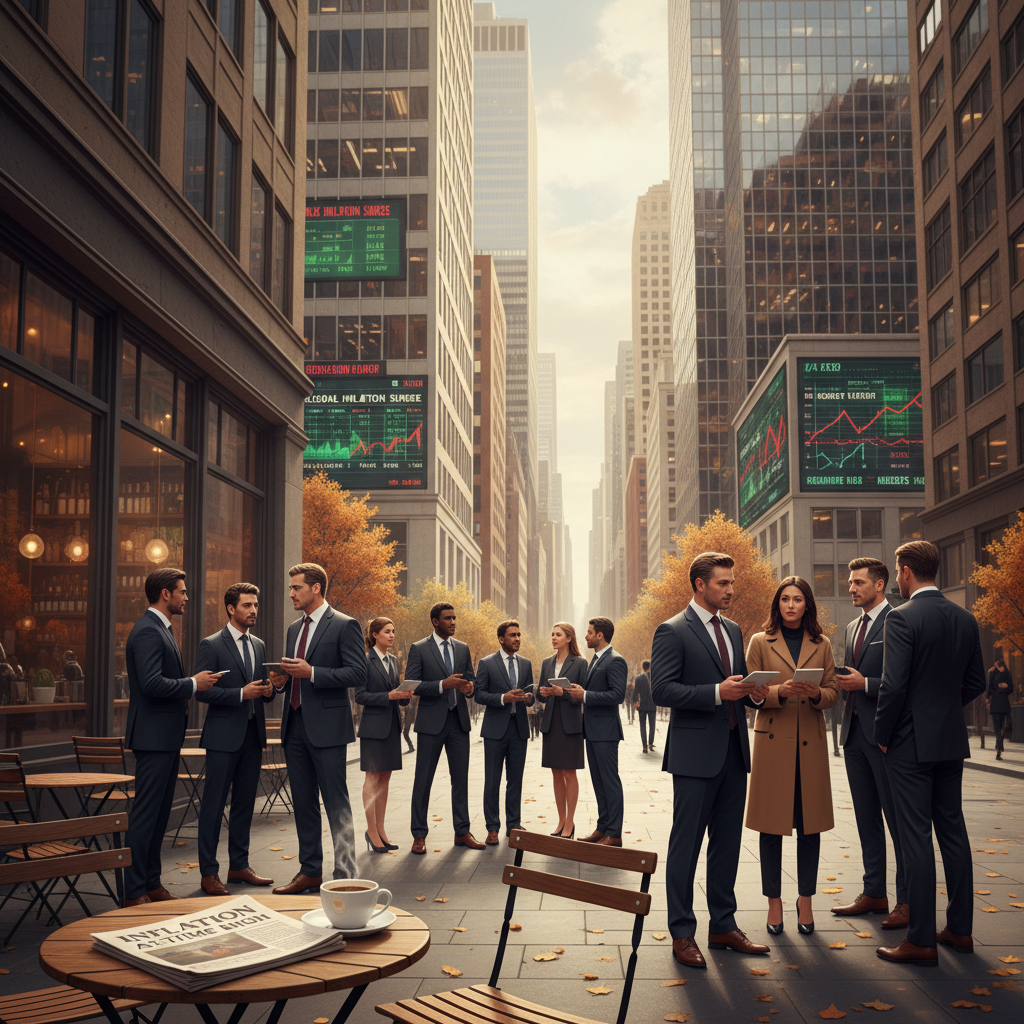 Economic outlook and inflation trends graph