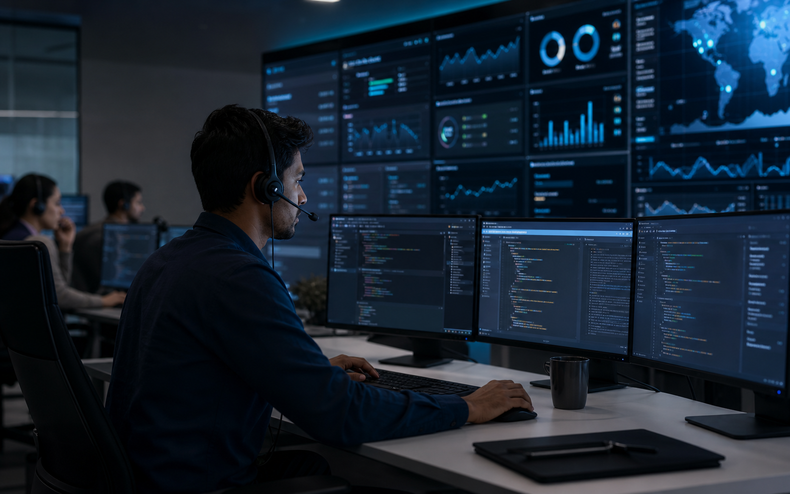 Software monitoring and operational dashboards used for platform maintenance