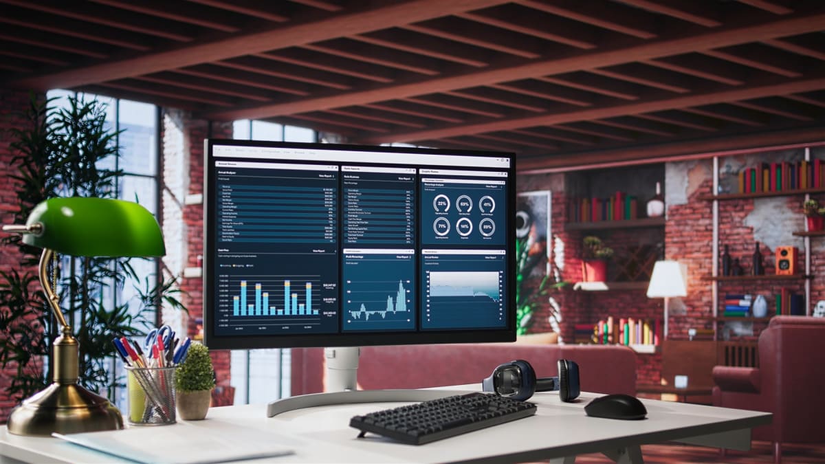 Dashboard de métricas mostrando datos de alcance y conversión de clientes en pantalla de escritorio