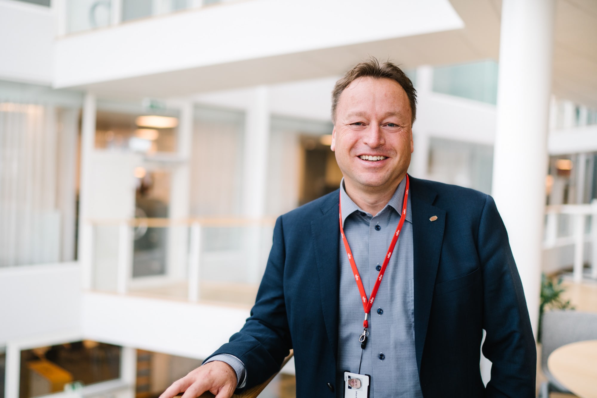 Fujitsu’s Site Manager Johan Kilenius in Gothenburg