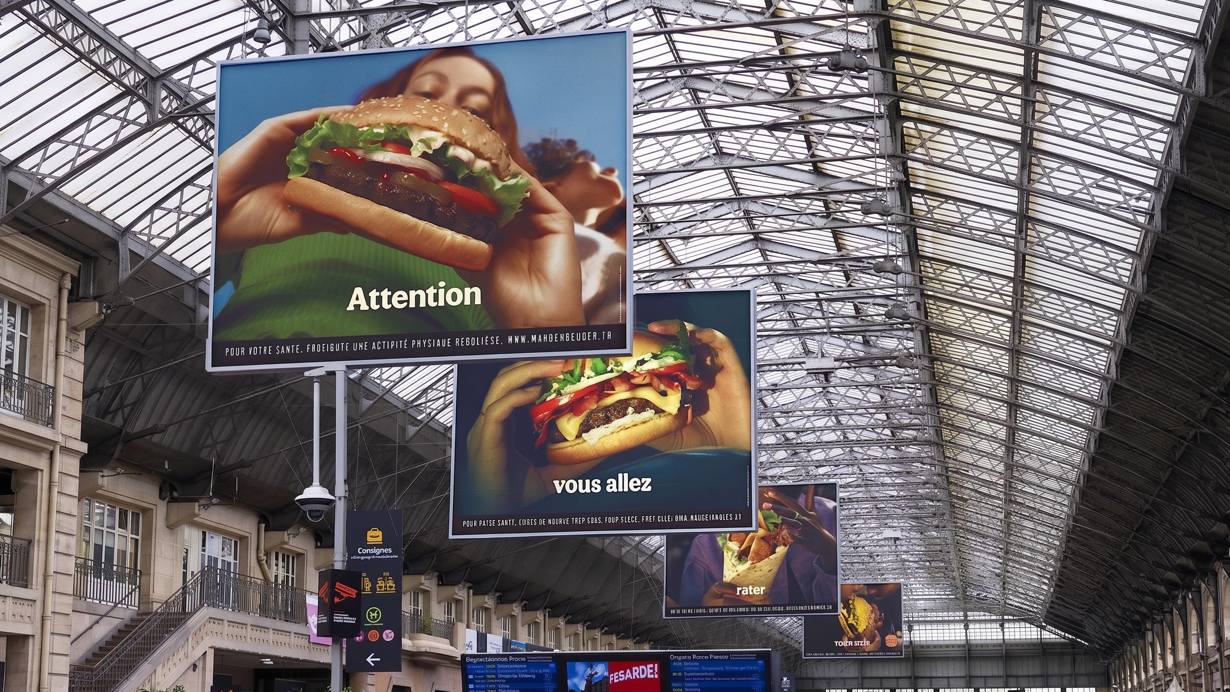 Burger King Affichage Gares