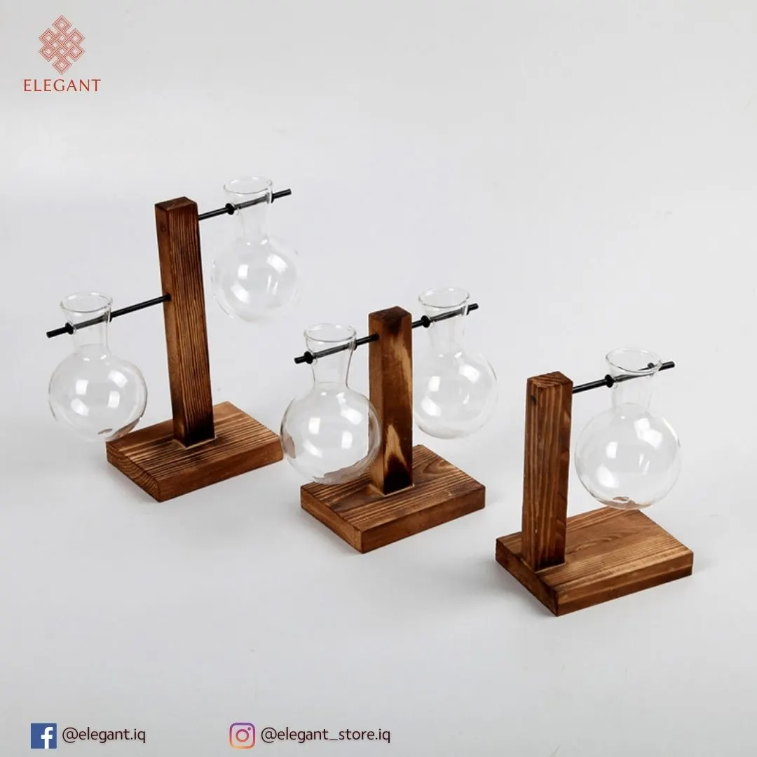 دوارق بستاندات خشب طبيعي شكل عمودي 3