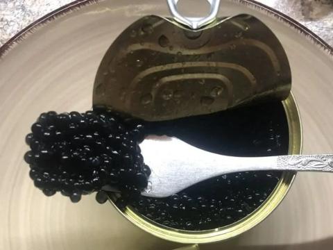 Десерт черная икра