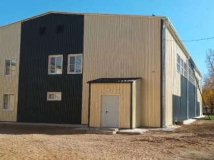 В Приаргунске построили современный модульный спортивный зал