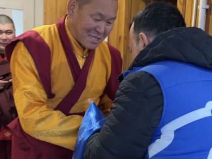 Региональное отделение Партии поздравили настоятеля Читинского дацана с праздником Белого месяца