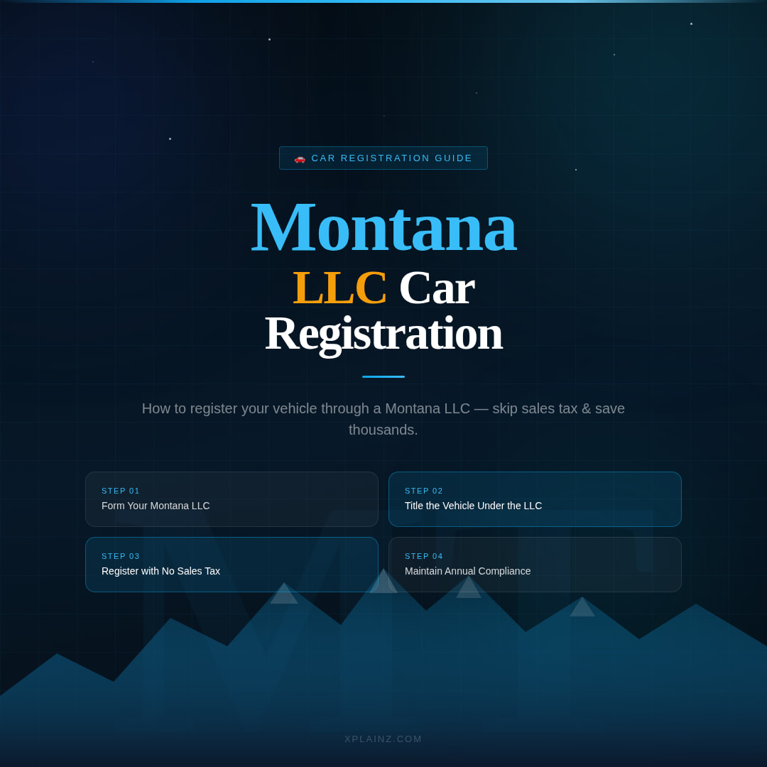 Montana LLC Car Registration