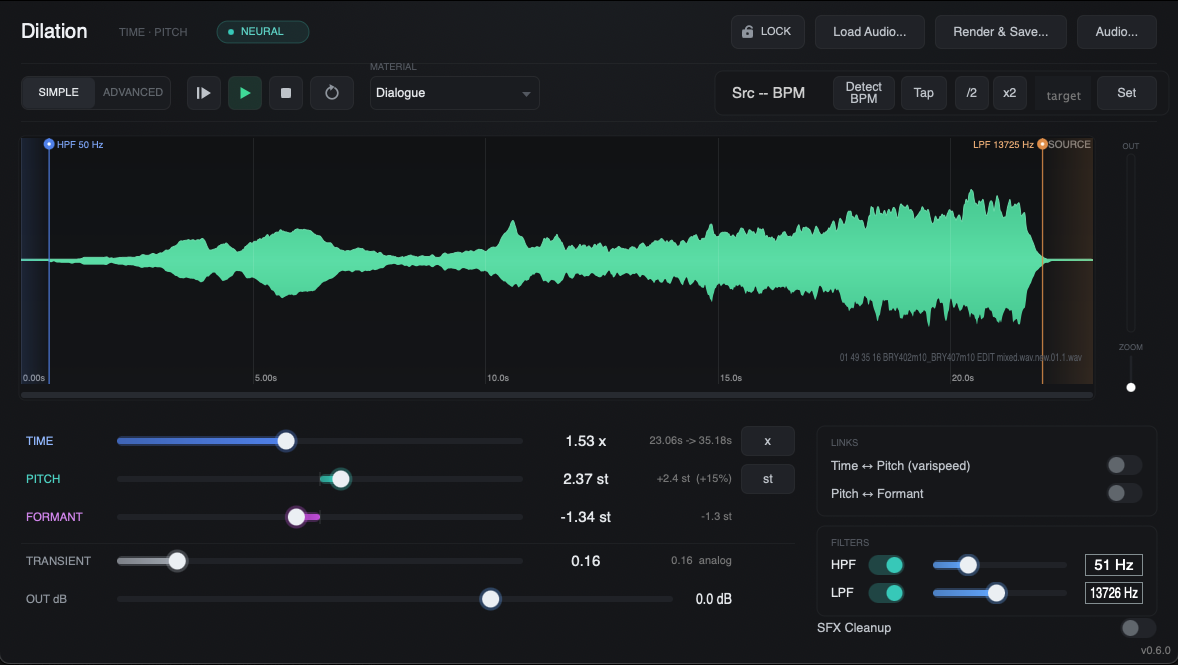 Dilation plugin screenshot