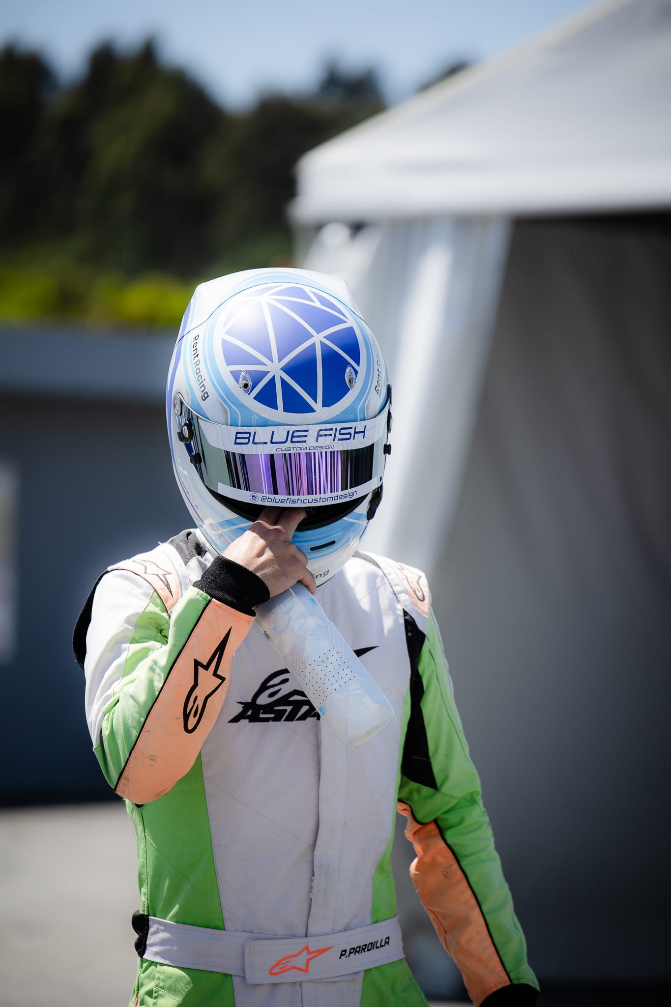 Carrera de karting fotografiada en España