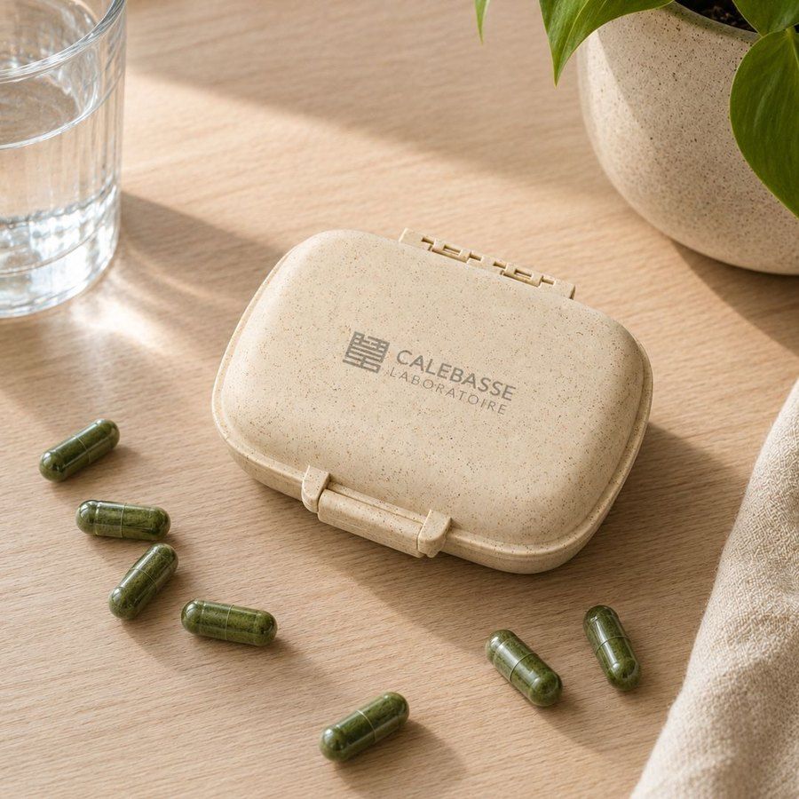 Pilulier Calebasse et gélules