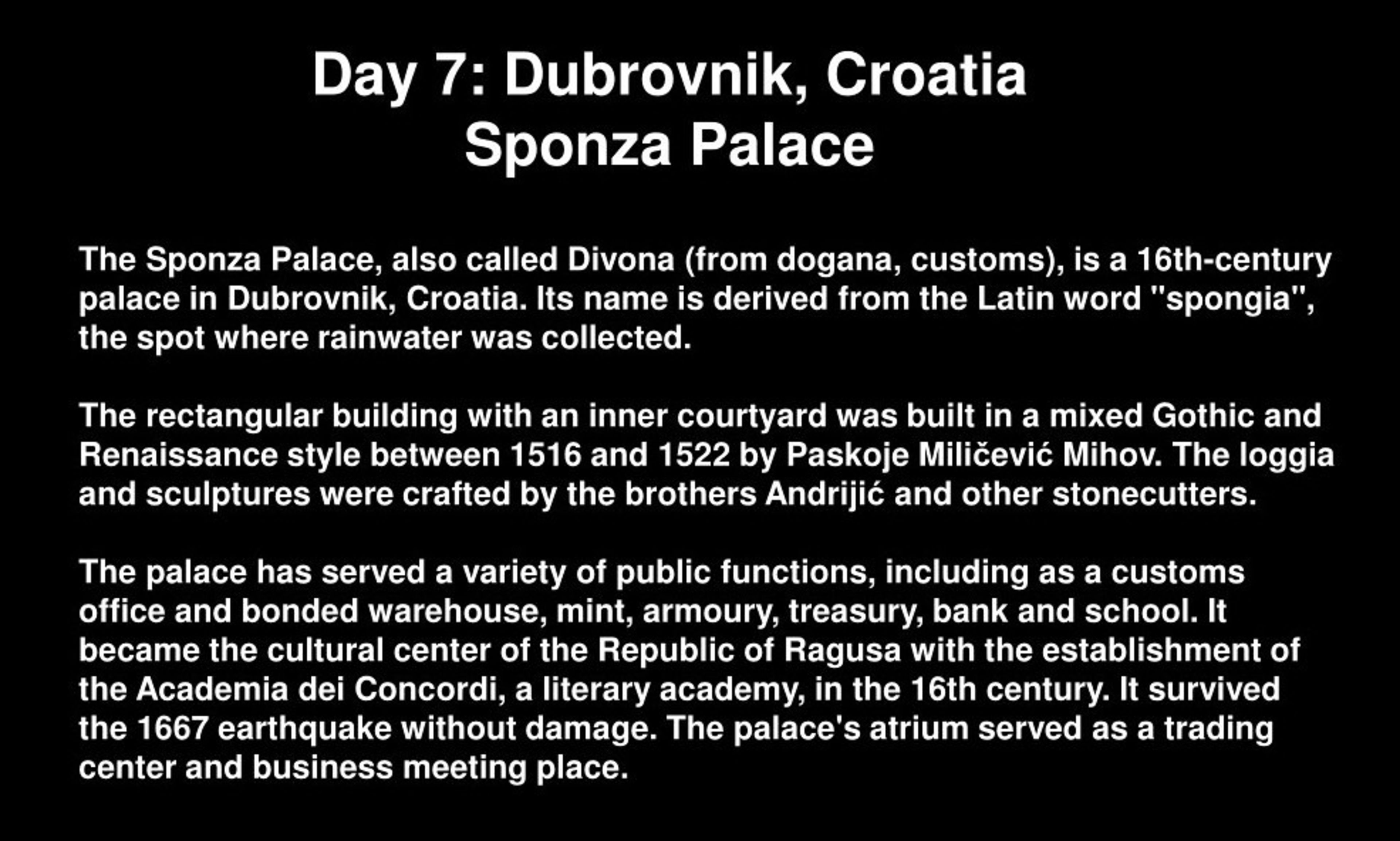 Sponza Palace