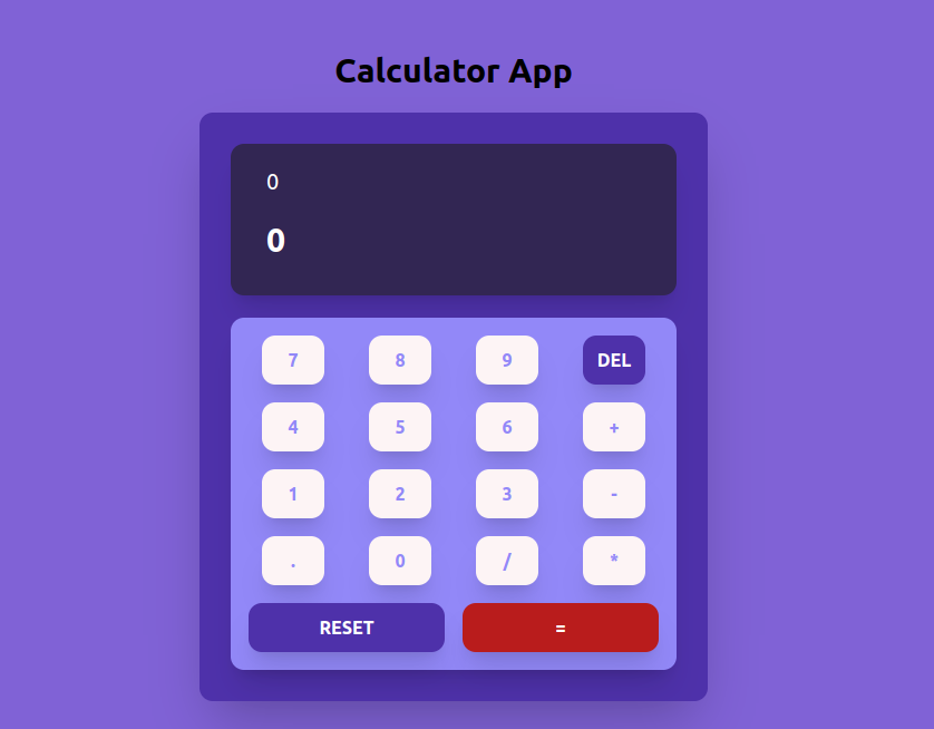 Calculator App Screenshot
