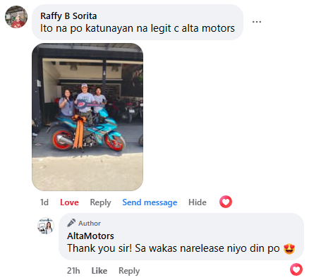 Customer testimonial