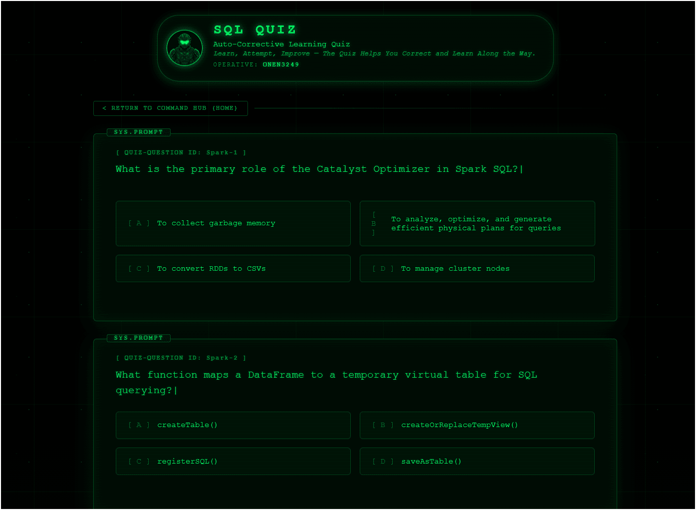 Spark Quiz