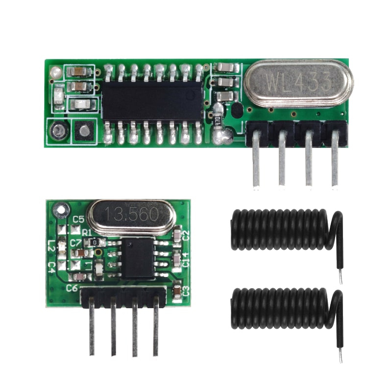 433 MHz transmitter and receiver pinout