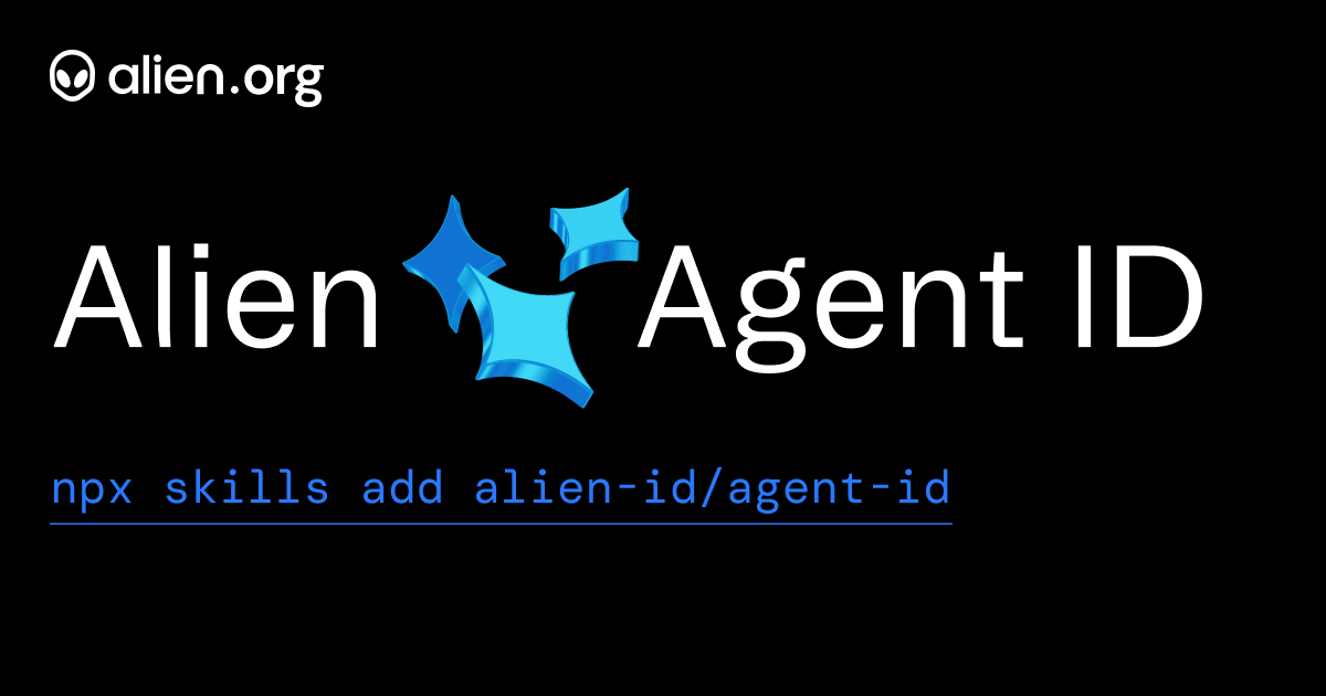 Alien Agent ID: AI Identity Verification | Alien