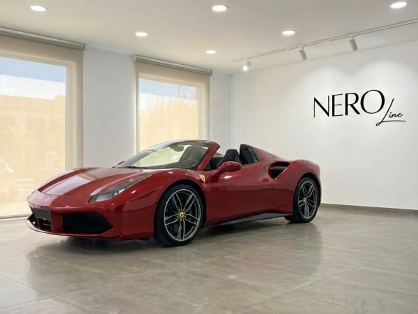 Ferrari 488 Spider 2019 - Convertible - View 1 - Luxury Car Rental