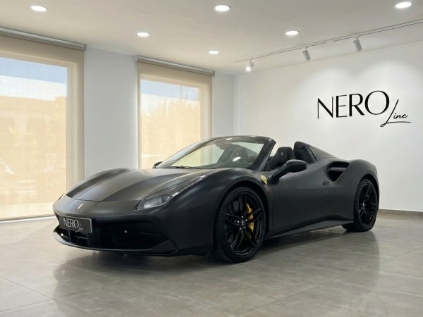 Ferrari 488 Spider 2017 - Convertible - View 1 - Luxury Car Rental