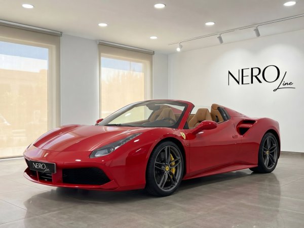 Ferrari 488 Spider 2019 - Supercar - View 1 - Luxury Car Rental