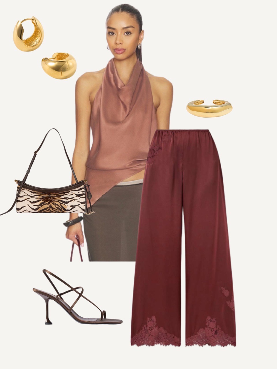 Silky Date-Night Dinner Look