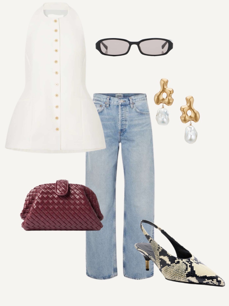 Polished Denim Date Look