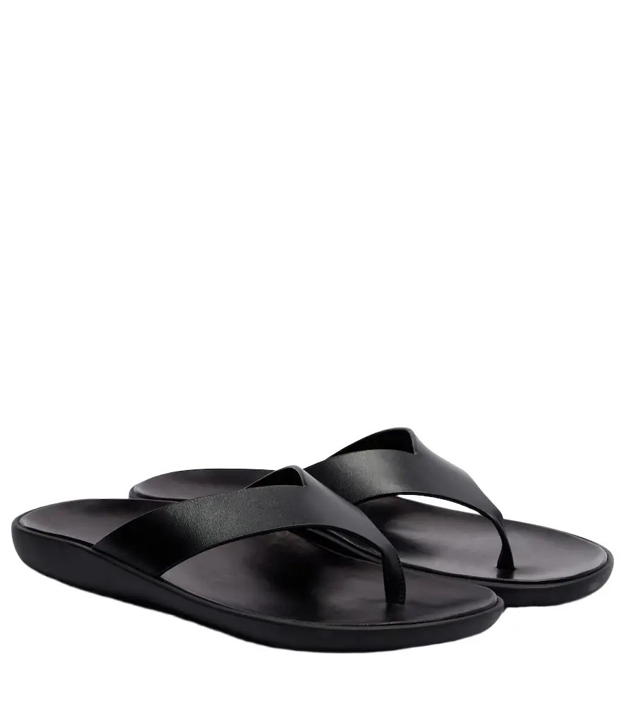 The Row – Leger Leather Thong Sandals