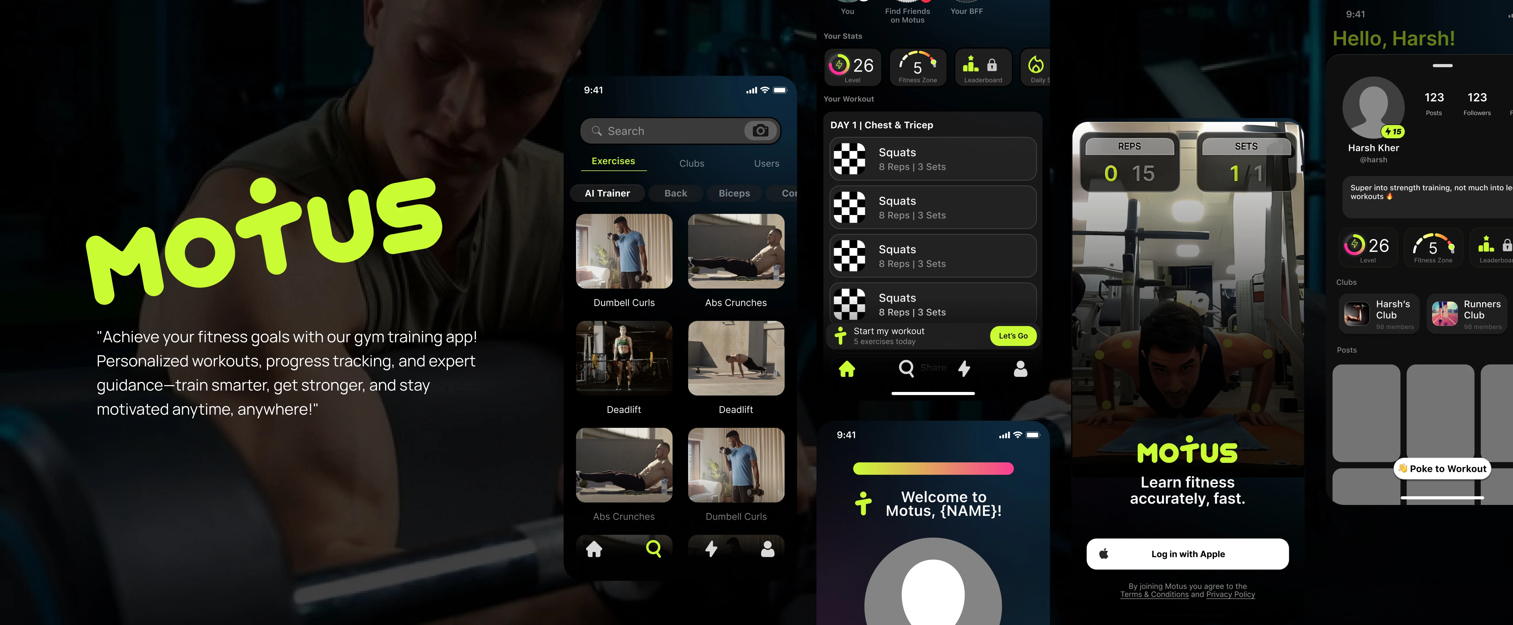Motus - Fitness Tracking App