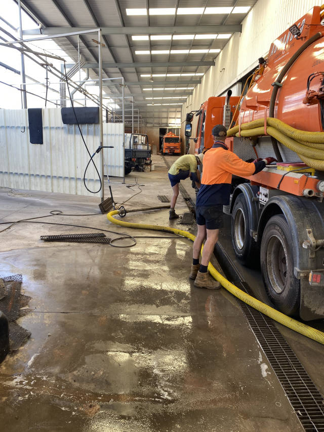 Grease trap cleaning and maintenance