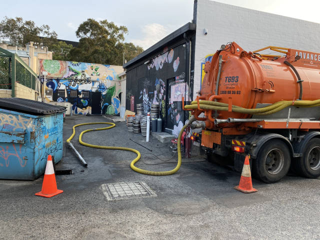 Grey water collection and disposal services
