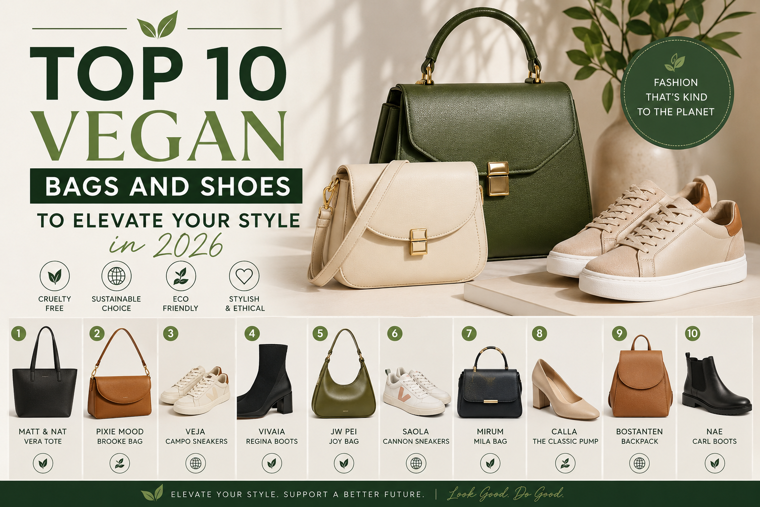 Top 10 Vegan Bags and Shoes to Elevate Your Style in 2026
