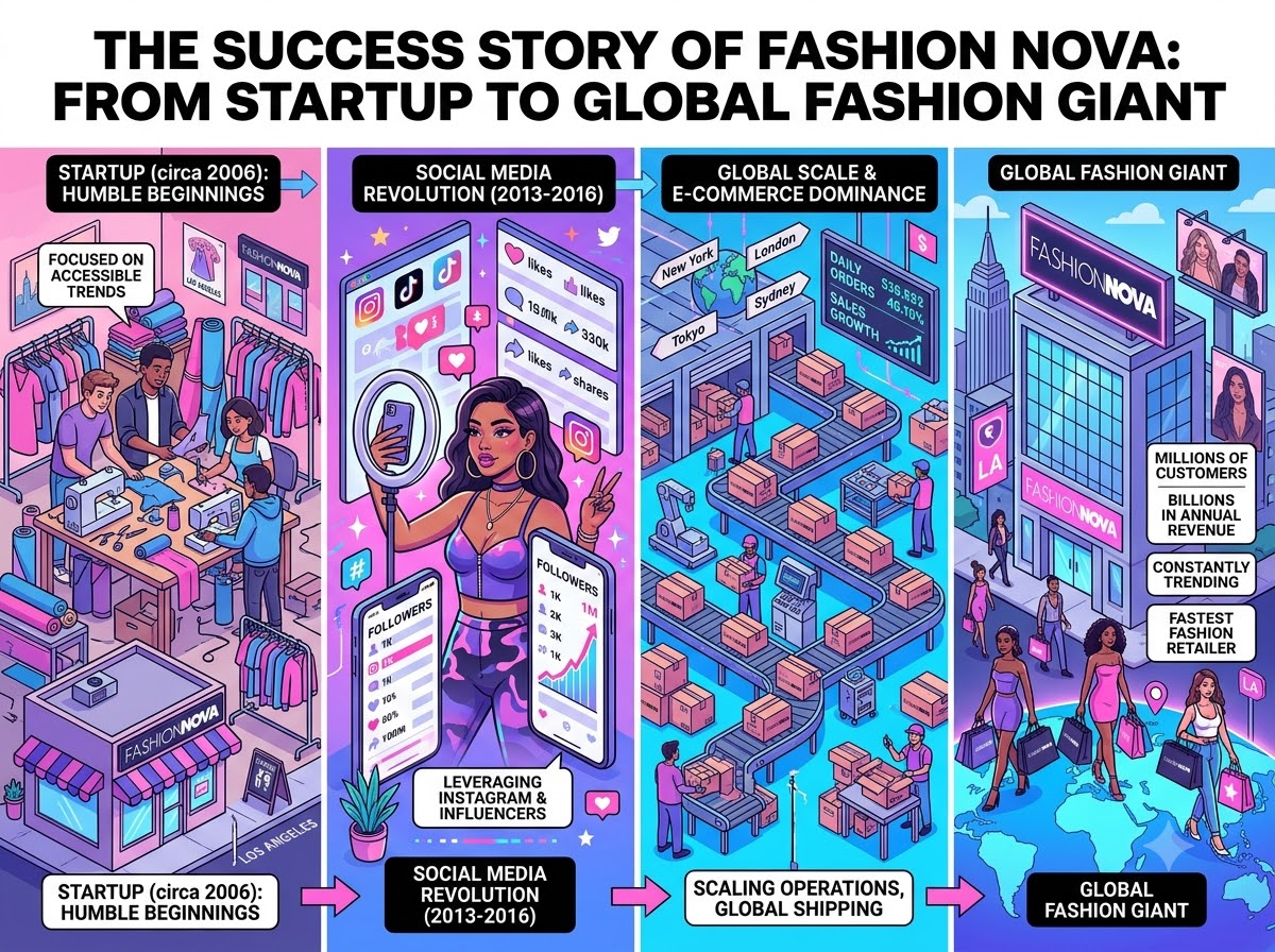 The Success Story of Fashion Nova: From Startup to Global Fashion Giant