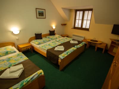 Penzión Babia hora - Trojlôžková izba s prístelkou – belá - dulice