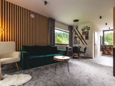 MALINO RESORT & RESIDENCES - SKI AND BIKE APARTMENTS Moderné apartmány v chaletoch Ružomberok - Apartmán s 1 spálňou a terasou Chalets in Ski & Bike Park – ružomberok