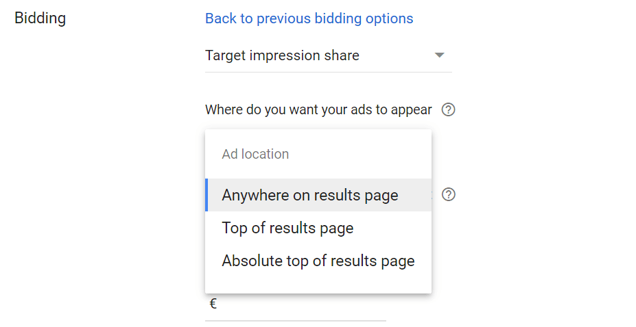 target impression