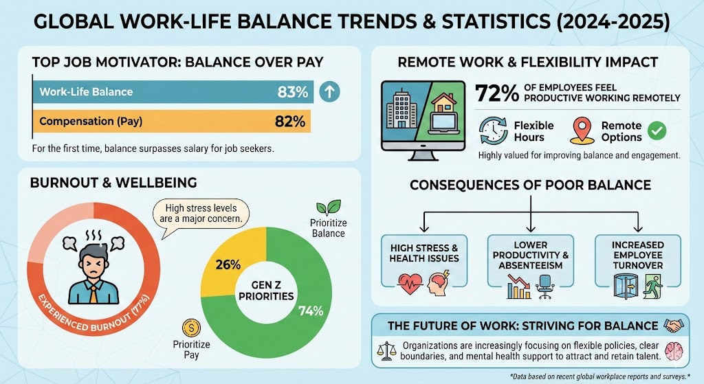 Work-Life Balance Statistics and Insights