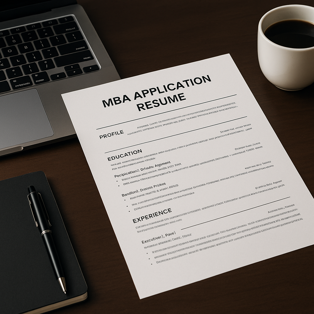 MBA Application Resume: A Comprehensive Guide to Crafting a Winning Business School Resume