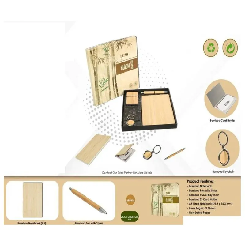 4 in 1Bloom - Eco-Friendly Bamboo Gift Set