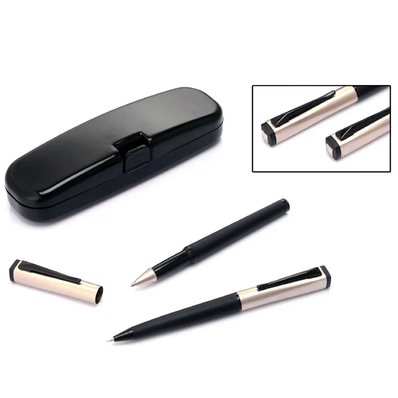 Boxy Metal Roller Ball Pen Set