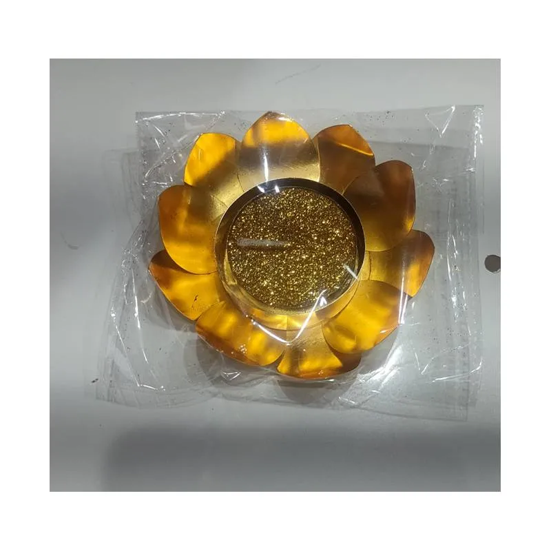 Golden Tea Light Diya