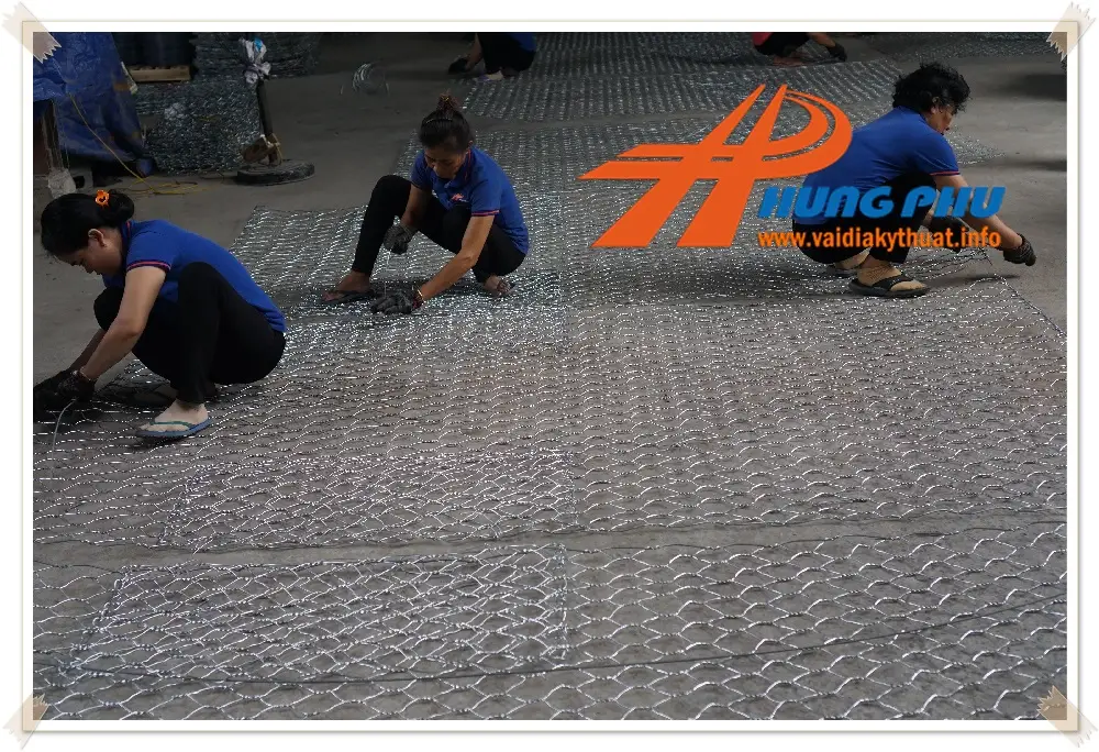 Kết vách ngăn định hình Rọ đá