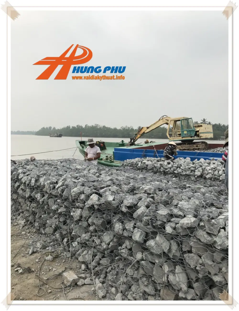 Kè rọ đá Hưng Phú