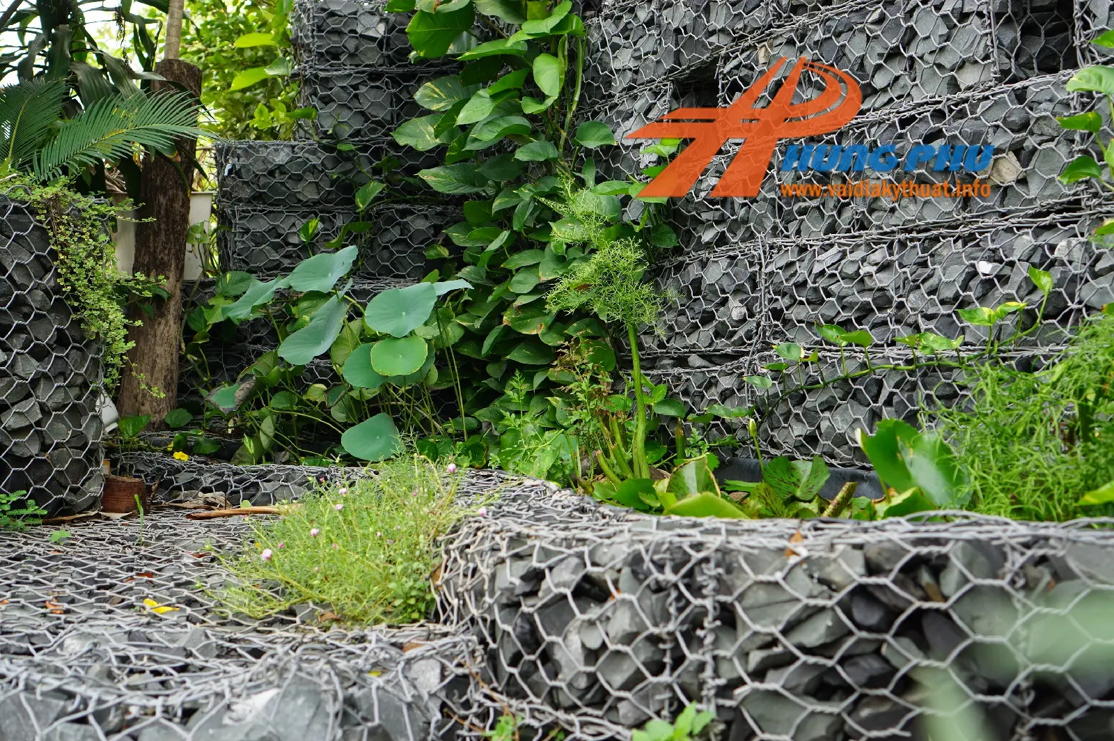 rọ đá trang trí cảnh quan