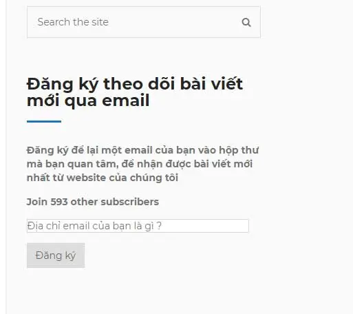 Đăng ký theo dõi