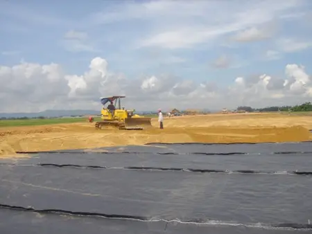 Vải địa kỹ thuật dệt PP25 và Dự án tuyến tránh Cai Lậy tỉnh Tiền Giang