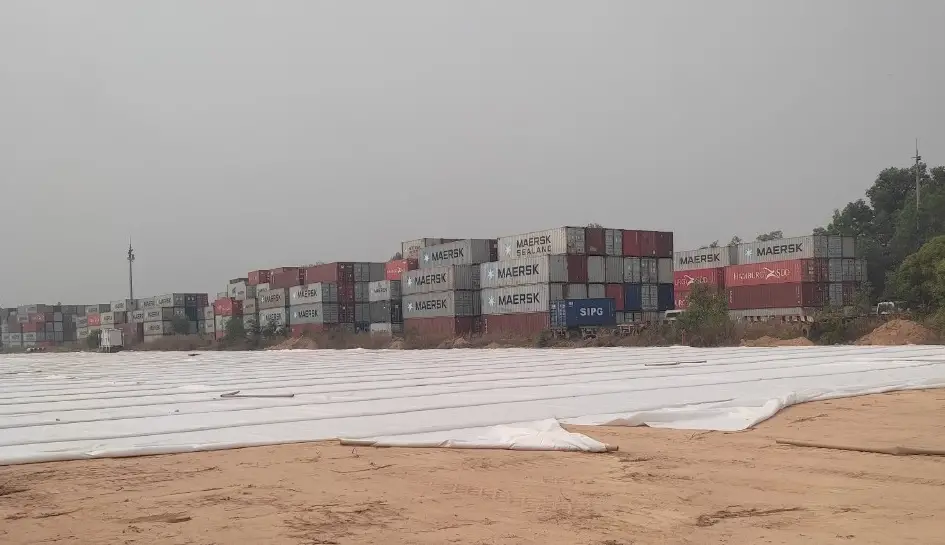 Vải địa kỹ thuật HD phân cách lớp vật liệu và gia cường đất yếu trong xử lý nền móng Vải địa kỹ thuật HD phân cách lớp vật liệu và gia cường đất yếu trong xử lý nền móng