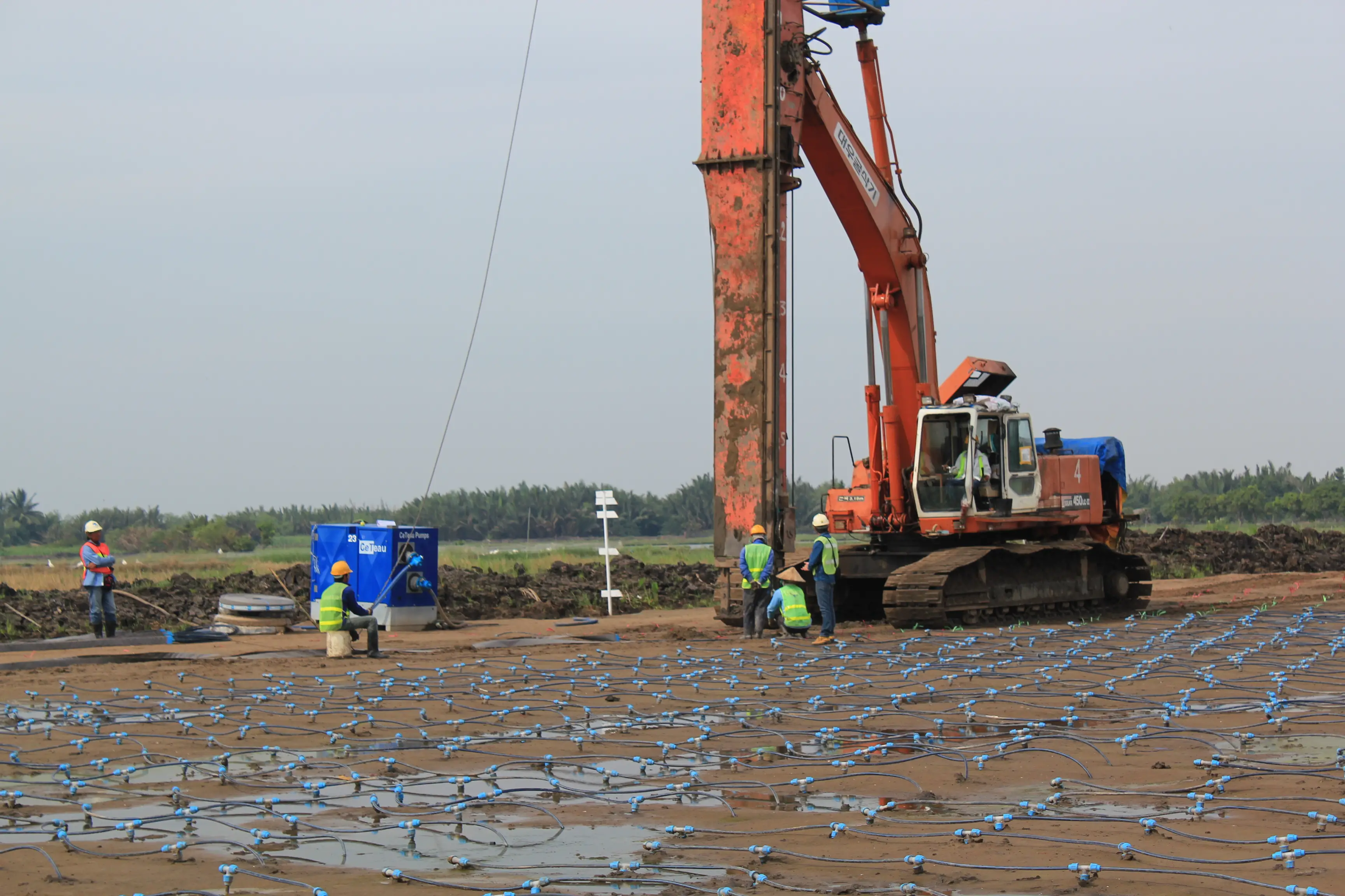 Thi công bấc thấm Ưu điểm, quy trình và nghiệm thu công trình