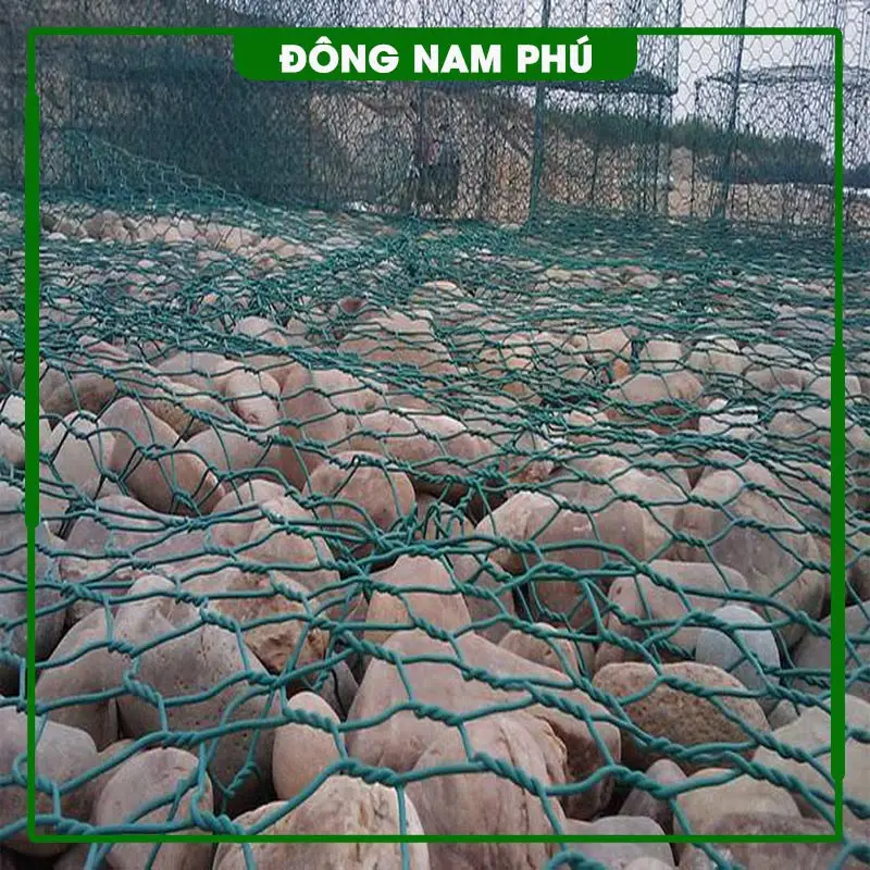 Lưới Rọ Đá Bọc Nhựa PVC tăng tuổi thọ cho công trình