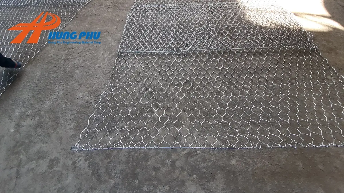 Các loại rọ đá mạ kẽm và tiêu chuẩn sản xuất từ Hưng Phú
