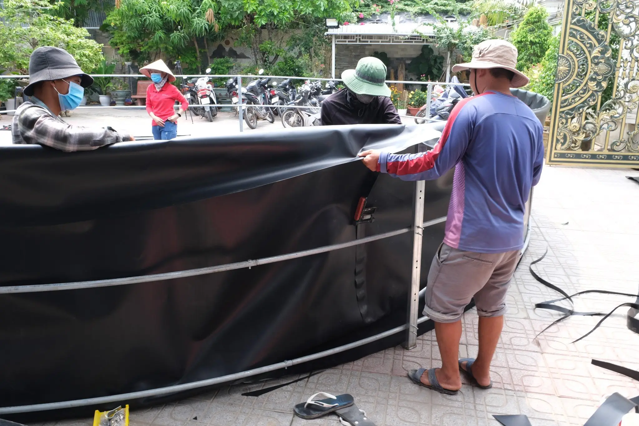 Bể bạt HDPE tròn Giải pháp nuôi trồng thủy sản hiện đại